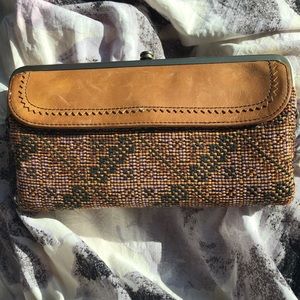 Hobo woven Aztec wallet